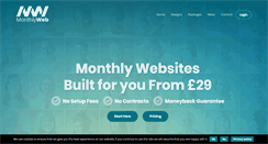 Desktop Screenshot of monthlyweb.co.uk